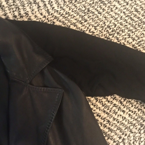 Black Suede And Leather Jacket L like all saints - Picture 6 of 6